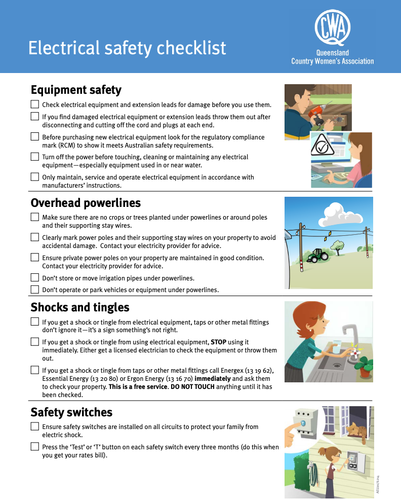 Electrical safety in rural Queensland Electrical Safety Office